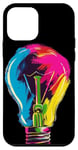 Coque pour iPhone 12 mini Ampoule multicolore pour garçons et filles