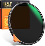 K&F Concept 67mm Variable ND Filter ND2- ND400 High Definition Nano X Adjustable
