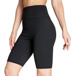 Short Sport Femme, Cycliste Femme, Legging de Sport Femme Court, Gym, Yoga, Running, Fitness, Taille Haute Tenue Sportswear Femme S-XL (Noir, M)