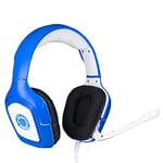 Konix My Hero Academia Casque Gaming Filaire PS4, PS5, Switch, Xbox One et Series X|S - Microphone - Câble 1,5 m - Prise Jack 3,5 mm - Blanc et Bleu