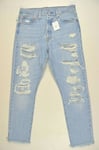 NEW LEVIS 501 S Thrashed JEANS W29 L28 size 10-12 SKINNY women ladies 29502-0056