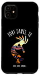 Coque pour iPhone 11 Fort Davis Texas USA Motif Kokopelli dansant