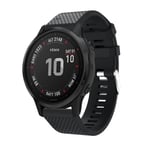 Silikonarmband Garmin Fenix 7S Pro svart