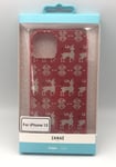 COQUE Zanaé pour IPHONE 13 Rouge Thème Noël Christmas TPU Matt case