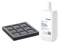 Kit filtre à charbon actif et nettoyant pour buses pour systèmes de toilettes complets Geberit AquaClean 8000plus