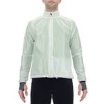 UYN Man Running Luminance Regular Fit Jacket Veste de Pluie Homme, Blanc cassé/Prune/Noir, s