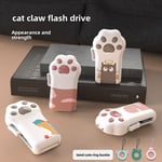 Cle USB de bande dessinee en gros ABS mini cle USB creative activites communautaires cadeau cle USB cle USB cle USB 64G telephone portable cle USB, couleur: Olive Green-Tabby Claw, capacite: 256MB