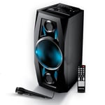 Enceinte Sono Hifi Mobile Sono High Power BASS autonome batterie LED 300W - USB/Bluetooth /SD/ radio FM avec Microphone