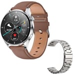 RUMOCOVO Montre connectée de Sport pour hommes et femmes, avec moniteur de fréquence cardiaque et d'activité physique, Bluetooth, appel, étanche, pour Android et IOS Z147