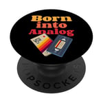 Analog Vintage Video Cassette Tape VHS 80s PopSockets Adhesive PopGrip