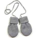 HUTTEliHUT merino baby mitts – light grey - 12-18m