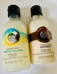 The Body Shop Coconut Shower Cream & Pinita Colada Gel Discontinued Christmas