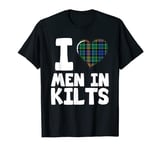 I Love Men In Kilts Royal Stewart Tartan Clan Humorous Gift T-Shirt