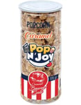 Pop N' Joy Caramel Popcorn - Tube med Ferdigpoppet Salt Karamellpopcorn 170 gram