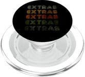 Love Heart Extras Tee Grunge Vintage Style Black Extras PopSockets PopGrip for MagSafe