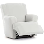 ECOMMERC3 Housse de Fauteuil Pieds Ensemble de Relaxation bi-élastique en Une Seule pièce - Housse de canapé Pieds Ensemble Relax Couleur Blanche Ajustement Mousse de Fixation