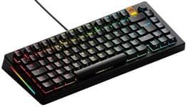 GLORIOUS Gaming GMMK 3 HE: Clavier réactif, Effet Hall, taux de Polling 8K, switches MX et magnétiques (Hot Swap), Clavier 75%, Joints modulaires, Capuchons doubleshot PBT, Anglaise QWERTY - Noir