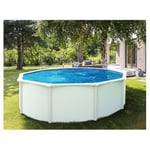 Piscine ronde hors sol en acier blanc SAPHIR 3,30 m  