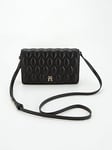 Tommy Hilfiger Quilted Flap Crossover Bag - Black