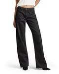 G-STAR Women's Judee Low Waist Loose Jeans, Black (Pitch Black D22889-B479-A810), 25W / 28L