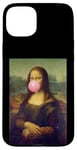 Coque pour iPhone 15 Plus Pink Bubble Gum Mona Lisa Pop Art Da Vinci