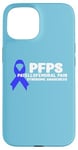 Coque pour iPhone 15 Blue Ribbon PFPS Sensibilisation au syndrome de douleur fémorale rotulienne