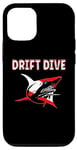 Coque pour iPhone 12/12 Pro Équipement de plongée sous-marine - Drapeau de plongée Shark Drift pour la plongée sous-marine