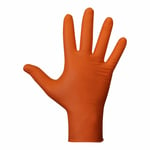 Nitrilhandskar JUBA Agility Grip Orange Nitril Pulverfri 50 Enheter Storlek 8