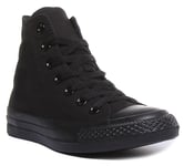 Converse M3310Ct As Hi Unisex Hi Top Trainers In Black Mono Size UK 3 - 12