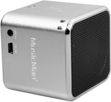 Mini enceinte Bluetooth portable Prise en charge de la carte MicroSD Soundstation mobile compacte pour Smartphones Tablettes Ordinateurs portables BT-X2 (Argent).[G397]