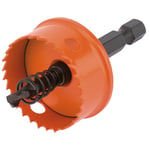 Draper Bi Metal Hole Saw With Integrated Arbor 30mm 1/4" Hex Shank 71982