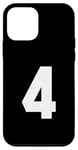 iPhone 12 mini #4 Jersey Varsity Uniform Number Sport Case