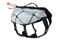 Trail light dog backpack, unisex, glacier gray, XS, single