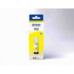 Epson 102 Flacon D'Encre Jaune 70 Ml Pour Imprimantes EcoTank