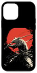 iPhone 12 mini Samurai Mouse Japanese Warrior with Katana Sword Case