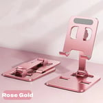 Support universel de tablette portable en alliage d'aluminium,pour iPad Air Pro Mini,support de téléphone portable flexible et réglable - Type Rose Gold