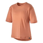 Patagonia Short Sleeve Merino Bike Jersey Femme Abricot