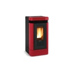 Extraflame - Poêle à granules céramique canalisable Lucia Plus 13 kW Bordeaux