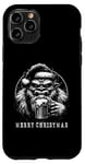 Coque pour iPhone 11 Pro Yeti Chapeau de Père Noël – Drôle Vintage Yeti Beer Amoureux de Noël