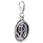 Harry Potter Sterling Silver Platform 9 3/4 Clip on Charm