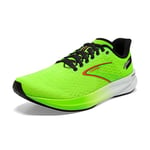 BROOKS Homme Hyperion Sneaker, Green Gecko/Red Orange/White, 43 EU