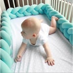 Rl Baby Upholstery Woven Knotted Ball Pillow Twist Braid Baby Bed Sleep Bumper Decoration Bed Surround