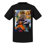 T-Shirt Enfant Naruto Uzumaki Kakashi Minato Ninja Manga