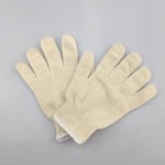 Gant anti-chaleur, résistants à la chaleur Mitaines,four, cheminée, résistant à la chaleur jusqu'à 300°C, taille universelle, beige(2 pcs)