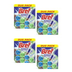 Bref Lot de 4 Duos pack 2 Blocs WC 50g Power Activ' Pin  Nettoyant Détartrant WC