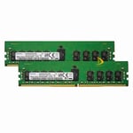 2x 16GB Samsung 1Rx4 PC4-21300 DDR4 2666Mhz 288Pin DIMM ECC SERVER Memory RAM