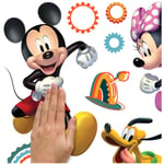 Stickers repositionnables et toise - Mickey, Minnie, Donald et Pluto - Disney - 89 cm x 18 cm