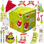 The Grinch Advent Calendar 2024 Teens Adults 24 Christmas Calendar Decoration Stationery Socks Countdown Calendar Stocking Filler Gifts