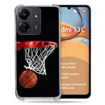 Cokitec Coque Renforcée pour Xiaomi Redmi 13C 4G Sport Basket Panier