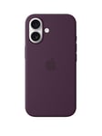 Apple Iphone 16 Silicone Case With Magsafe - Plum